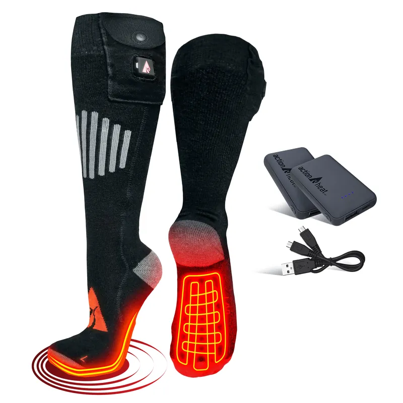 Wool 5V Battery Heated Sock - Women‘s