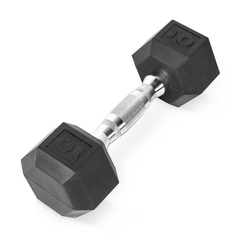 Rubber Hex Dumbbell