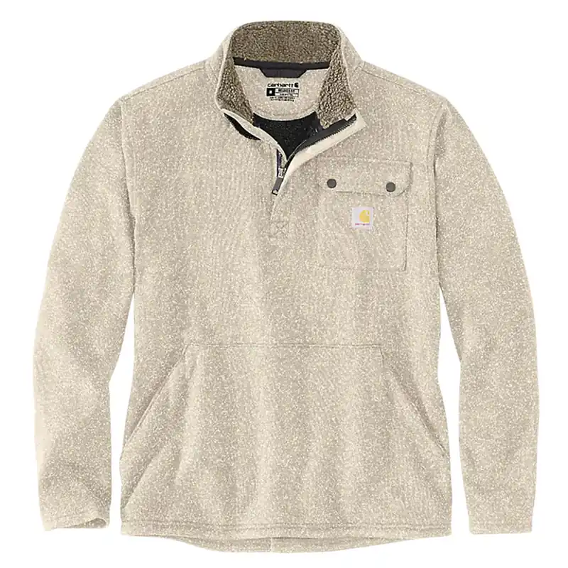 Relaxed Fit Midweight Quarter-Zip Pocket Sweater Fleece - Men‘s