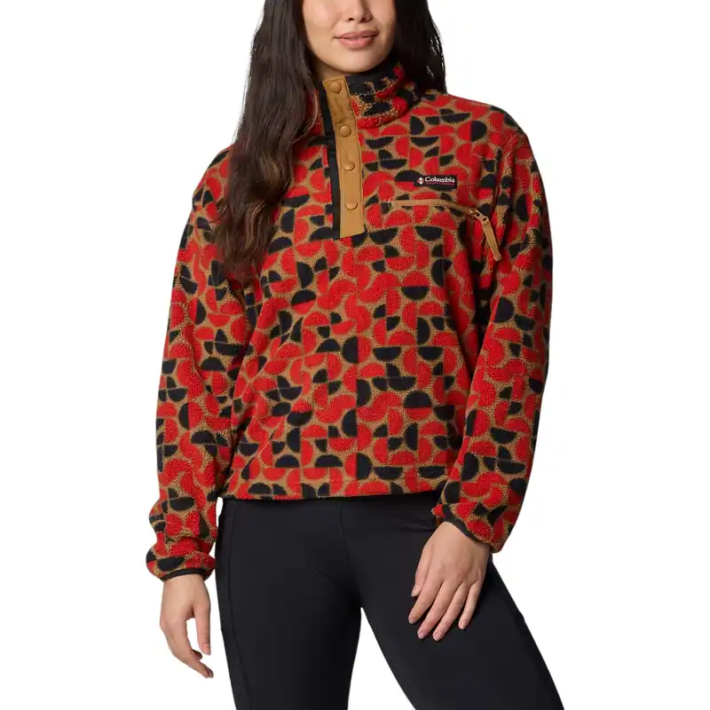 Helvetia II Print Crop Half Snap - Women‘s