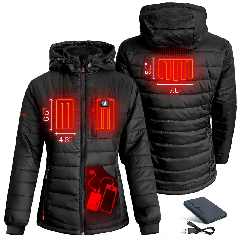 Insulated Puffer Battery Heated Jacket - Women‘s