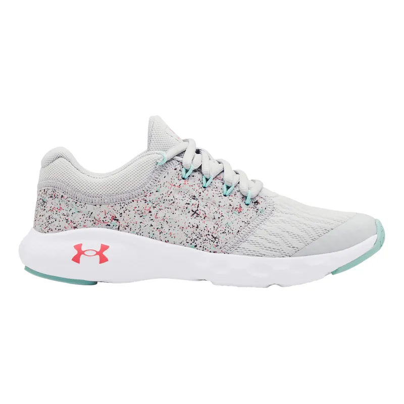 Grade School Ua Charged Vantage Paint Splatter Running Shoe - Girls‘
