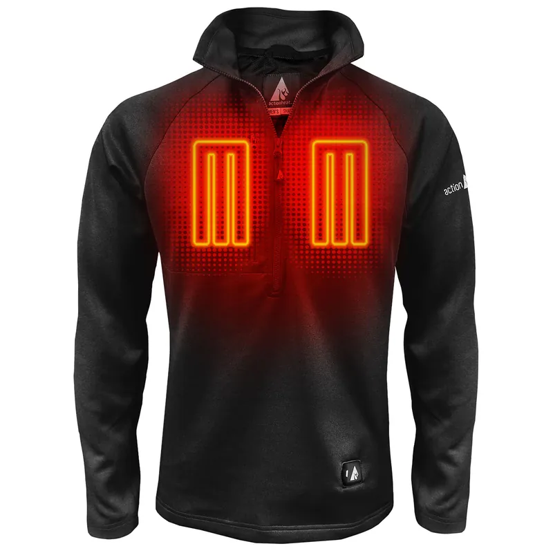 5V 1/2 Zip Pullover Battery Heated Shirt - Men‘s