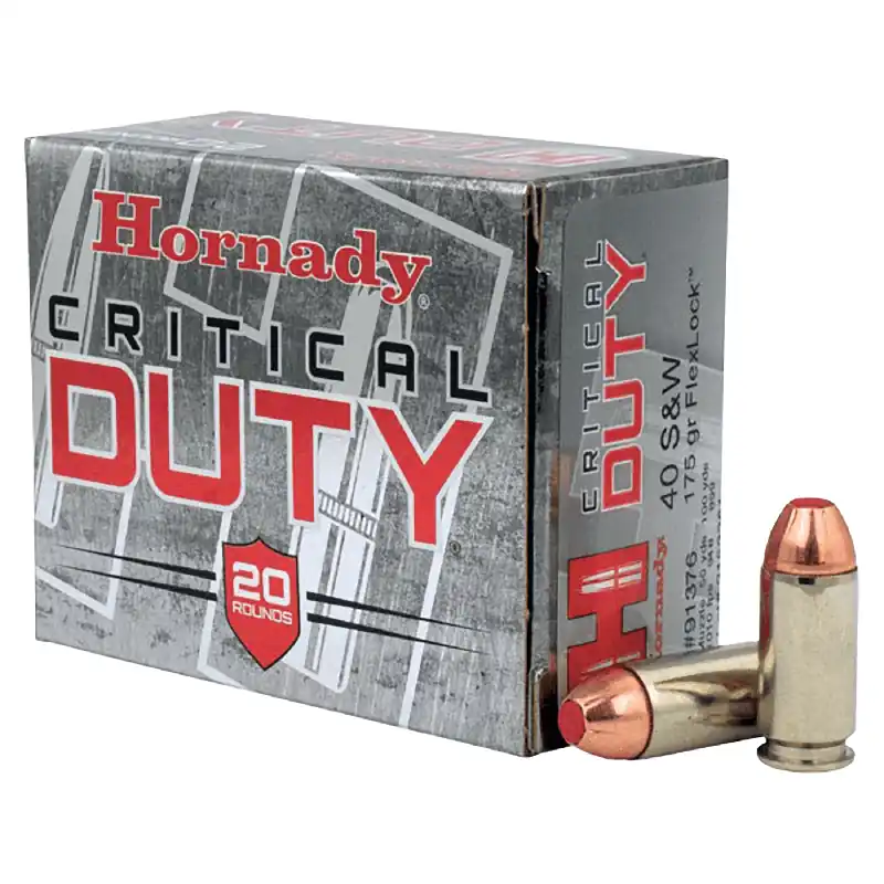Critical Duty 40 S&W 175 Grain Flexlock Ammunition 20 Rounds