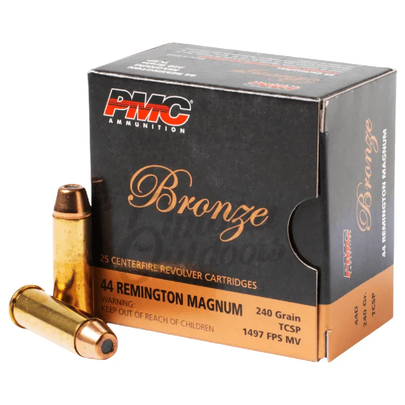 Bronze 44 Magnum 240 Grain TCSP Ammunition 25 Rounds