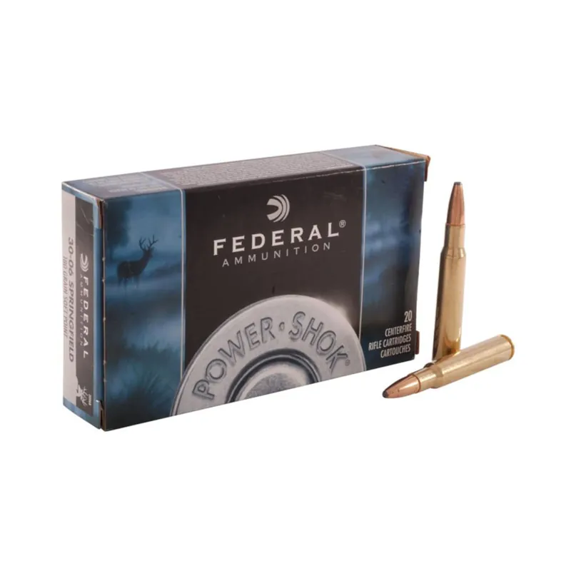 Power-Shok 30-06 Springfield 180 Grain SP Ammunition 20 Rounds