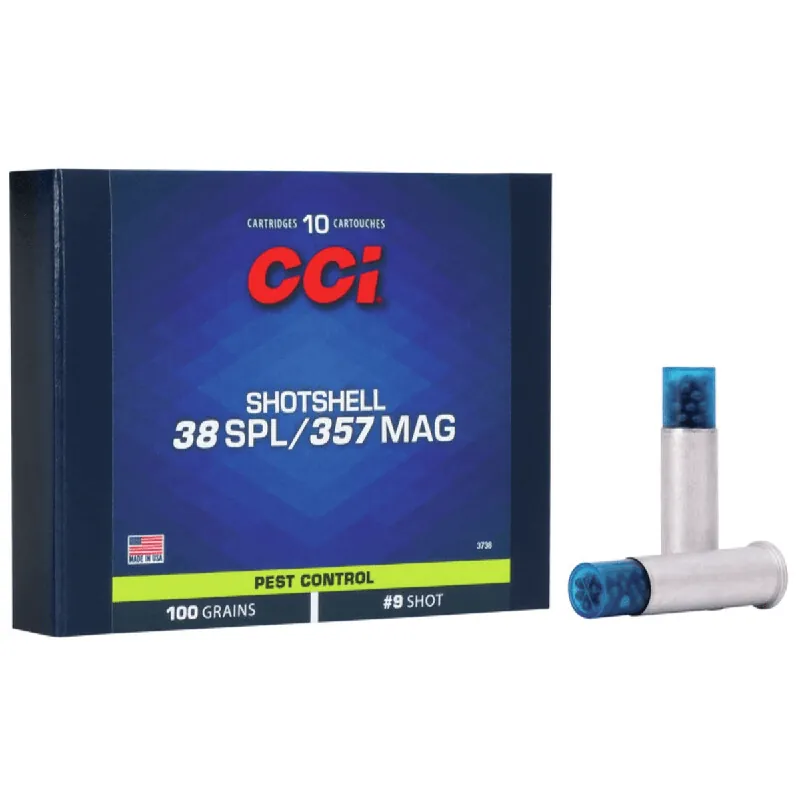 Shotshell 38 Special/357 Magnum 9 Shot Ammunition 10 Rounds