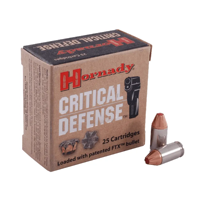 Critical Defense 380 ACP 90 Grain FTX Ammunition 25 Rounds