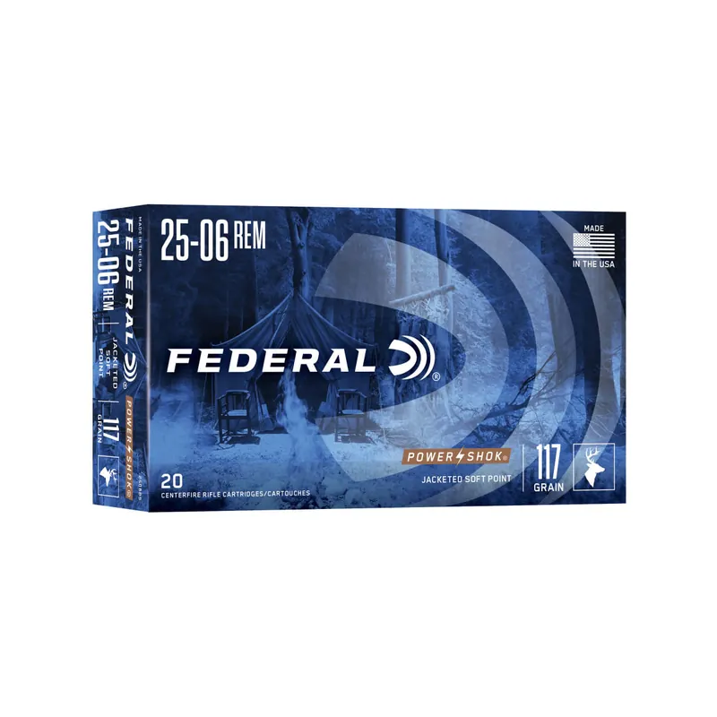 Power-Shok 25-06 117 Grain SP Ammunition 20 Rounds