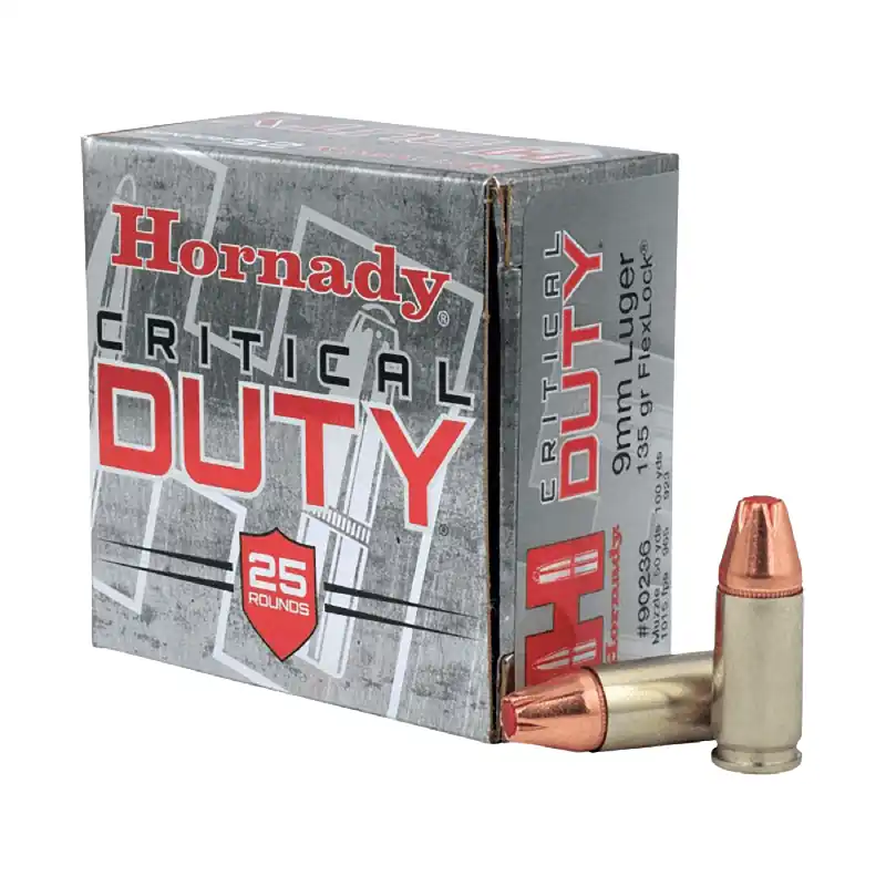 Critical Duty 9MM 135 Grain Flexlock Ammunition 25 Rounds