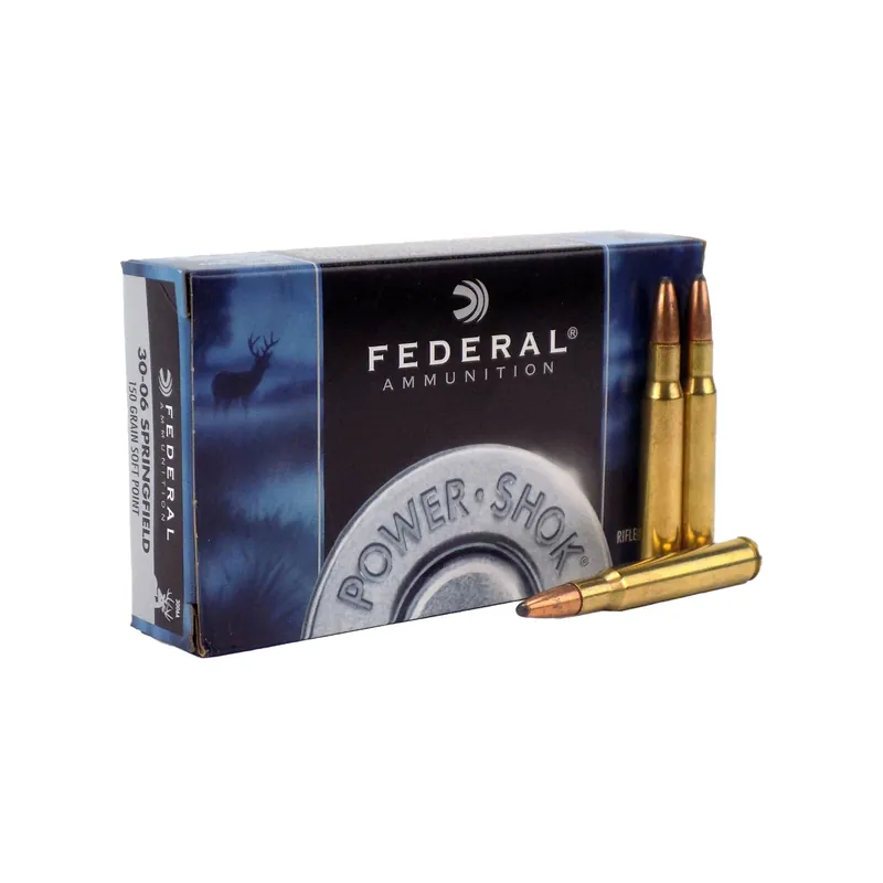 Power-Shok 30-06 Springfield 150 Grain Soft Point Ammunition 20 Rounds