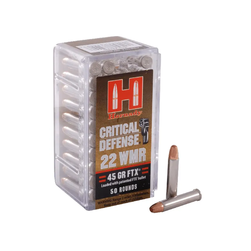 Critical Defense 22 WMR 45 Grain FTX Ammunition 50 Rounds