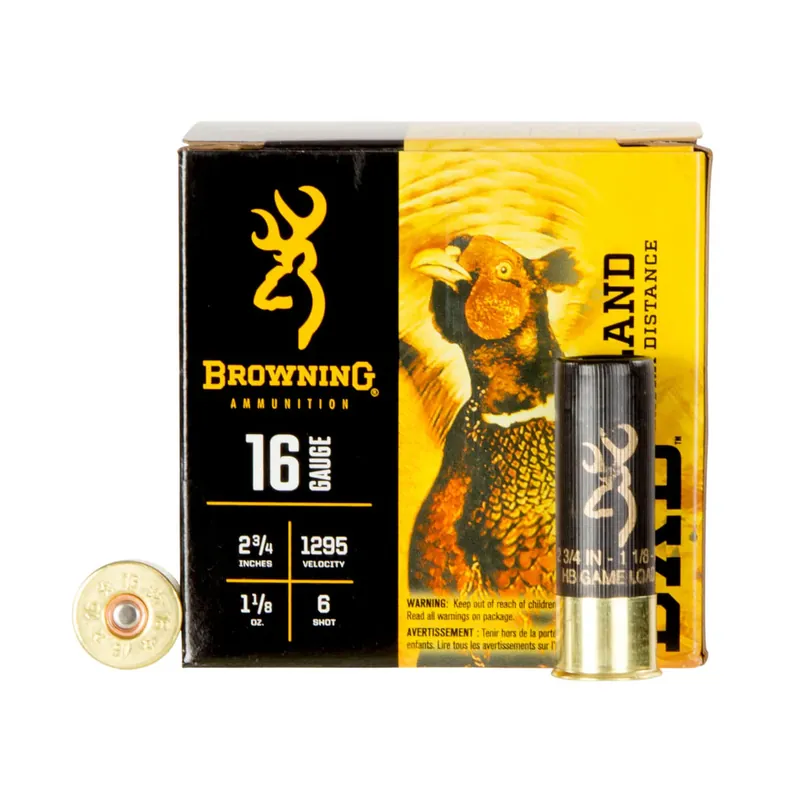 Shotshell Upland 16 Gauge 6 Shot 2.75 Inch Ammunition 25 Rounds