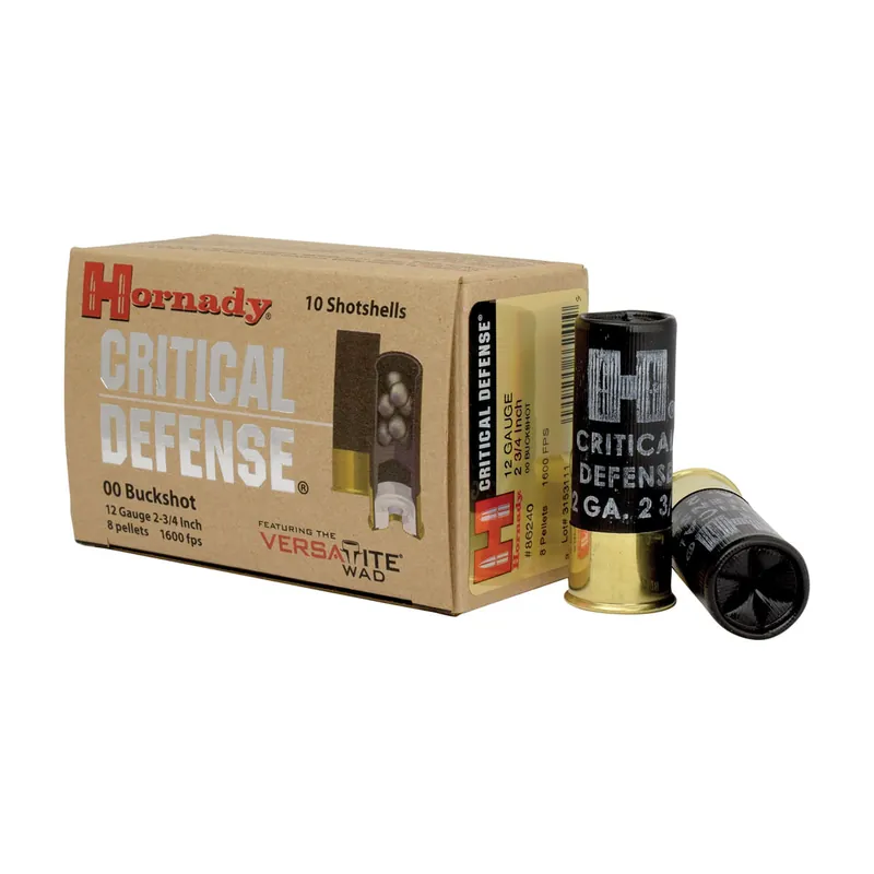 Critical Defense 12 Gauge 00 Buckshot 2.7" Ammunition 10 Rounds