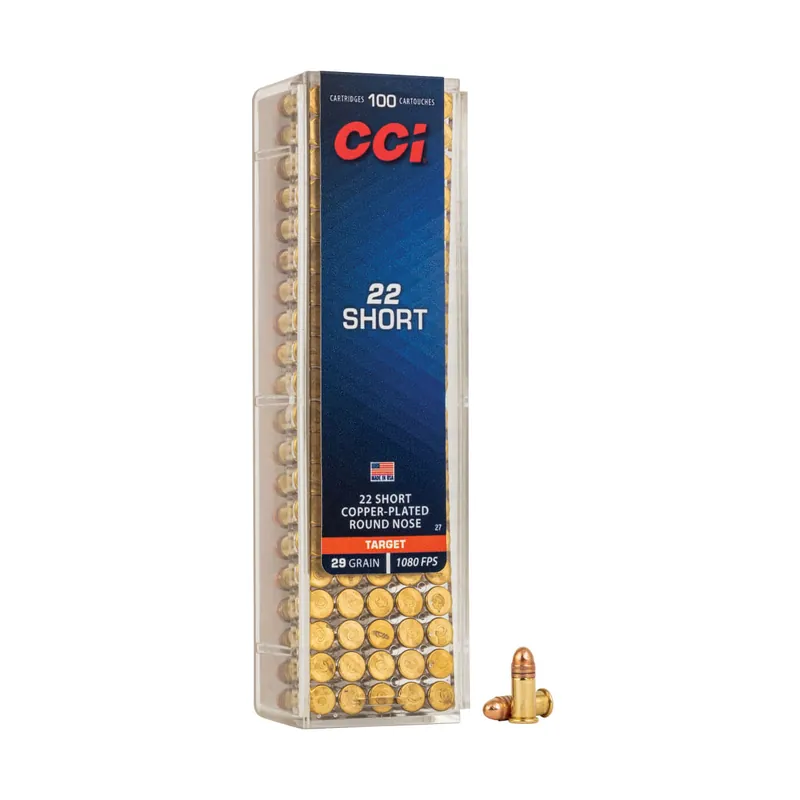 Target 22 Short 29 Grain CPRN Ammunition 100 Rounds