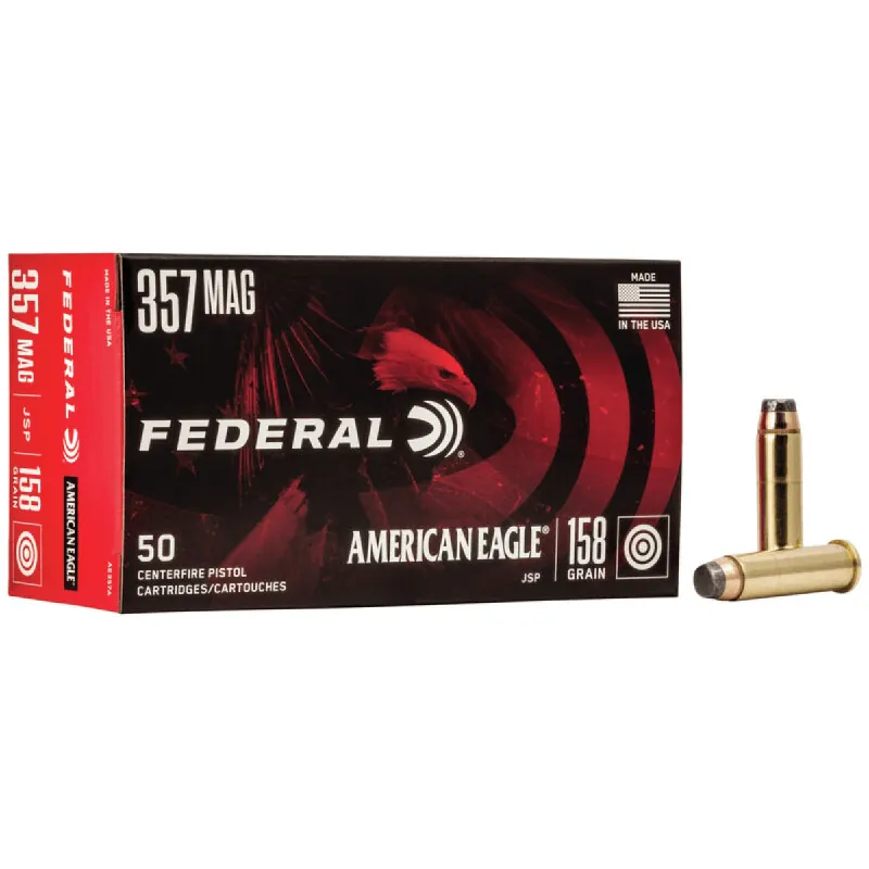 American Eagle 357 Mag 158 Grain JSP Ammunition 50 Rounds