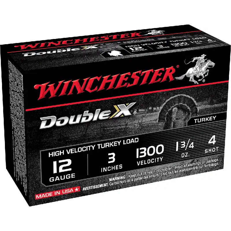 Double X HV Turkey 12 Gauge 4 Shot 3" Ammunition 10 Rounds