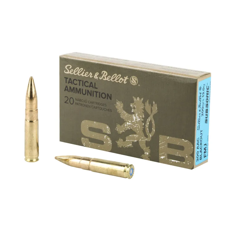 300 Blackout 200 Grain FMJ Ammunition 20 Rounds