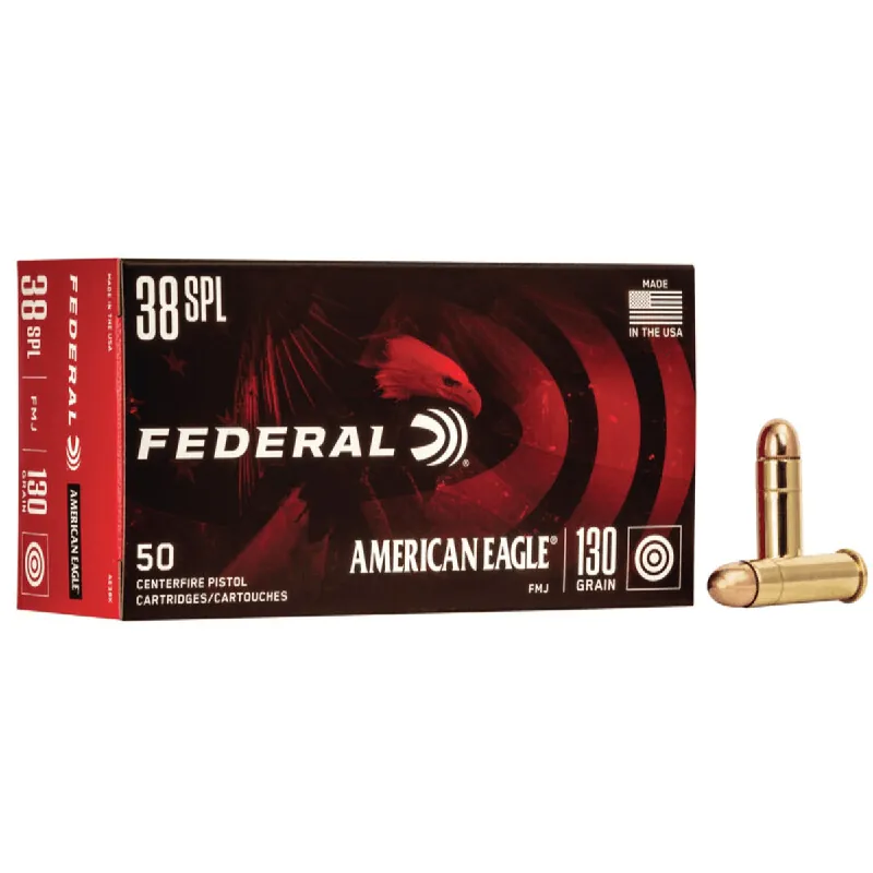American Eagle 38 Special 130 Grain FMJ Ammunition 50 Rounds