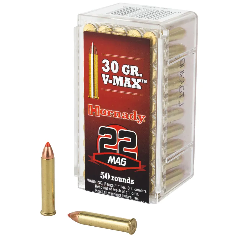Rimfire Varmint Express 22 WMR 30 Grain V-MAX Ammunition 50 Rounds