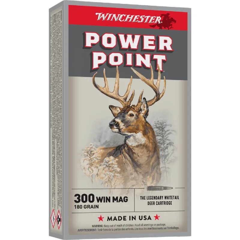 Super-X 300 Magnum 180 Grain Power-Point Ammunition 20 Rounds