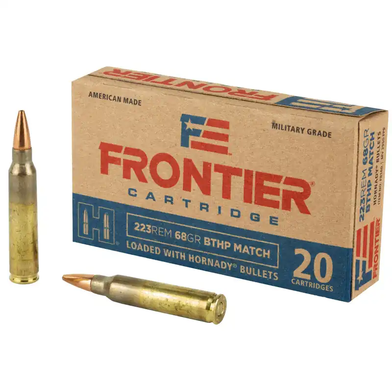 Frontier 223 Remmington 68 Grain BTHP Match Ammunition 20 Rounds