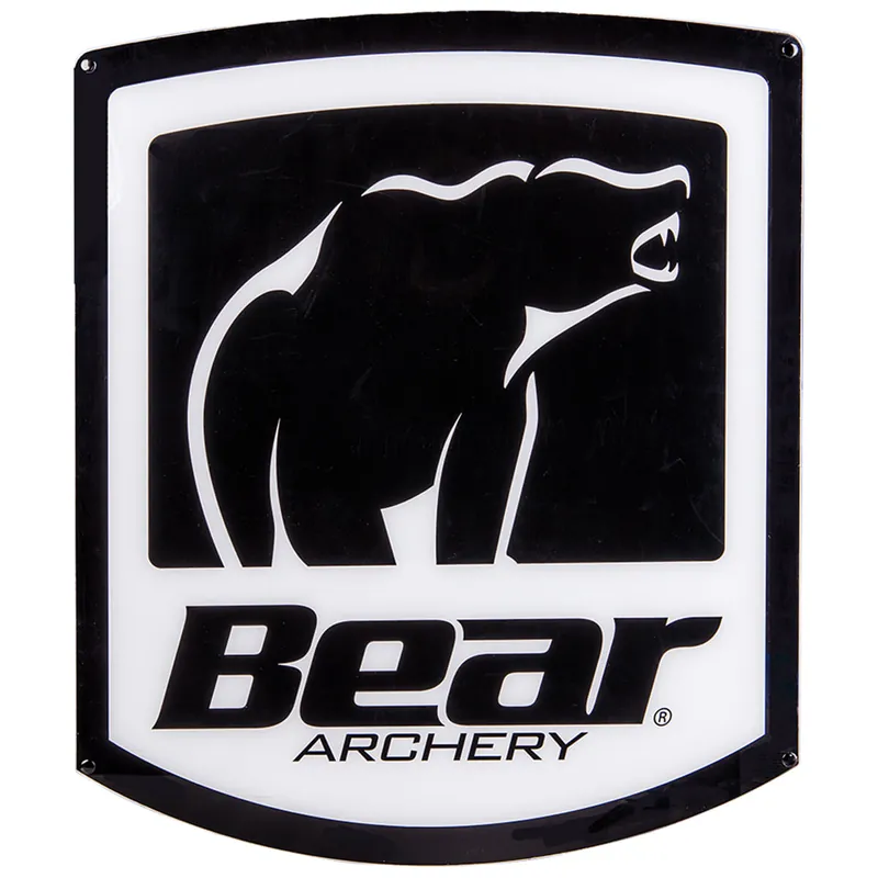 Bear Shield Logo Sign