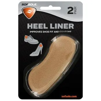 Heel Liners Comfort Shoe Insole Cushion (2 Pack)