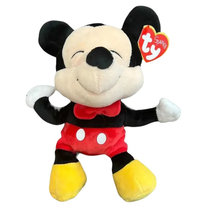 Mickey Mouse Beanie Baby Sparkle Plush