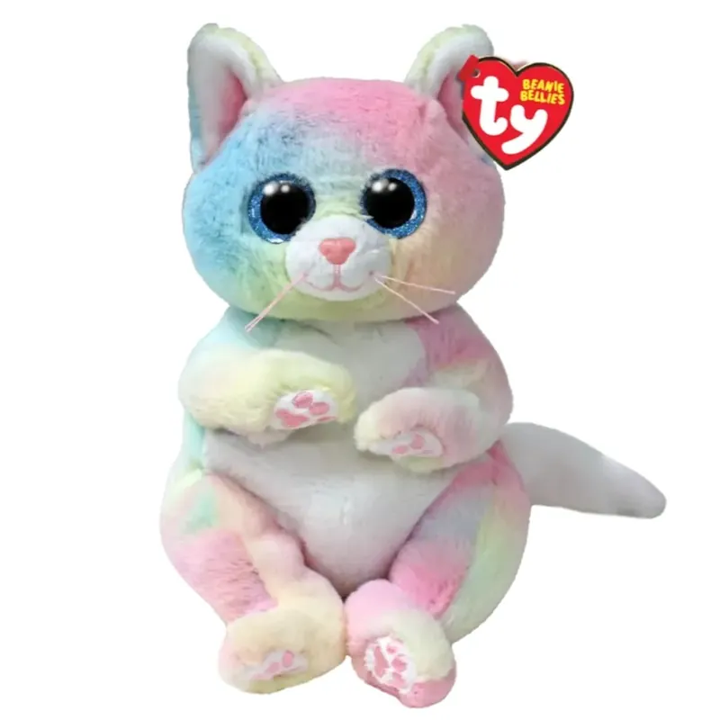 Jenni Rainbow Cat Beanie Boo Plush