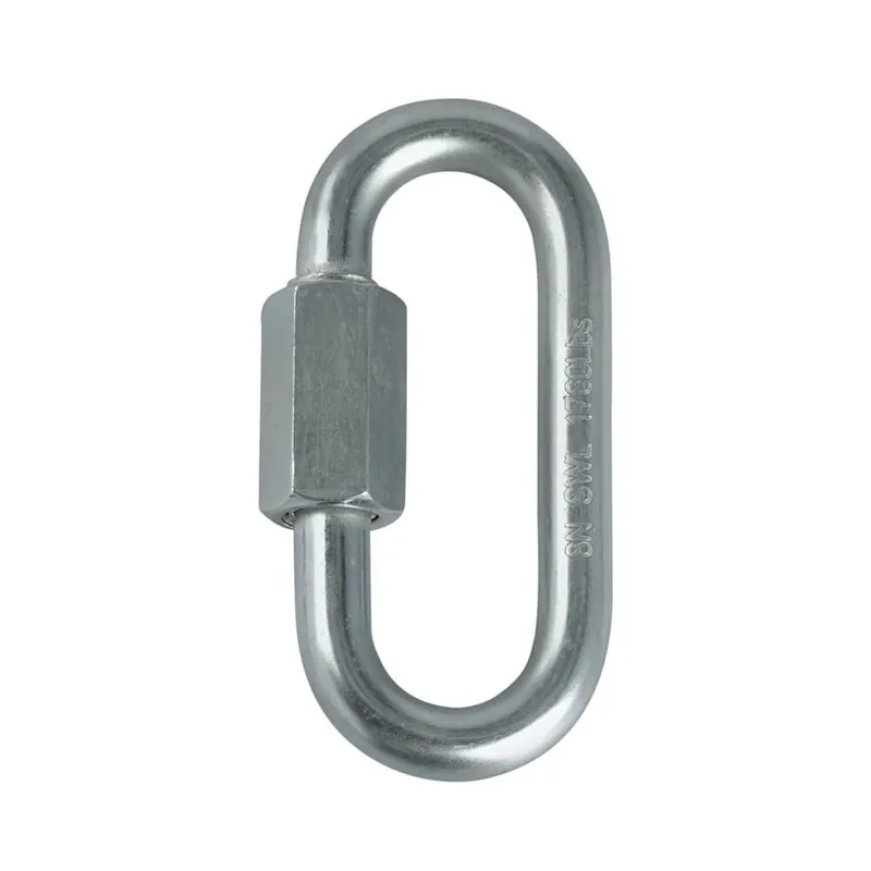 Oval Quick Link Steel Carabiner