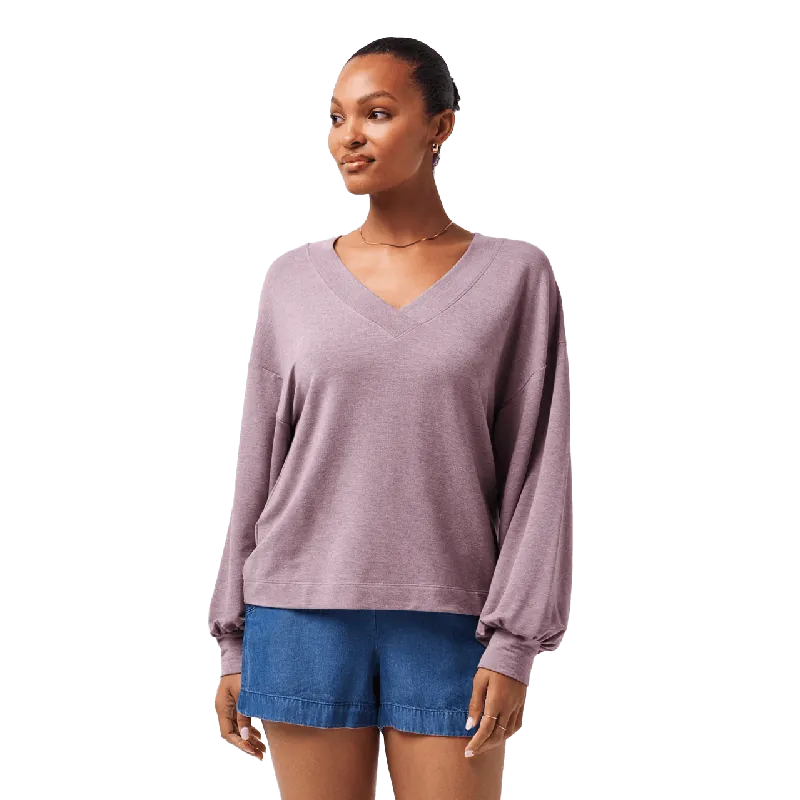 Cloud Terry V-Neck Top - Women‘s
