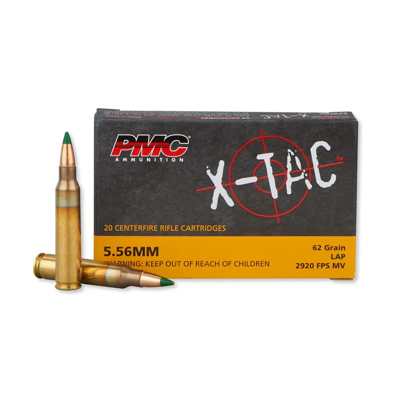 X-TAC 5.56 NATO 62 Grain LAP Ammuntition 20 Rounds