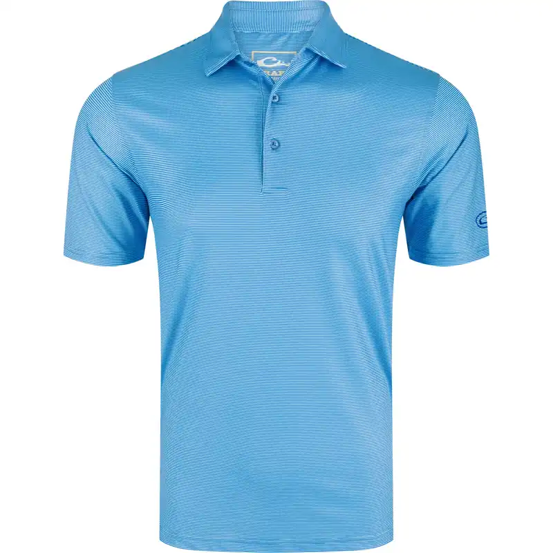 Waterfowl Performance Chalk Striped Polo - Men‘s
