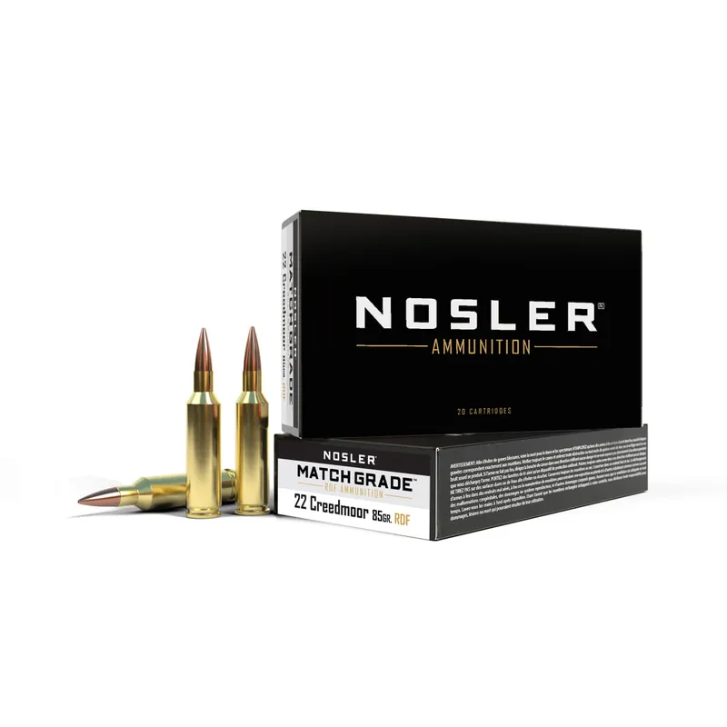 Match Grade 22 Creedmoor 85 Grain HPBT Ammunition 20 Rounds