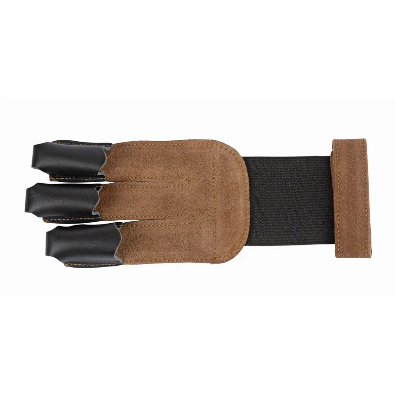 Leather Tip 3 Finger Shooting Glove