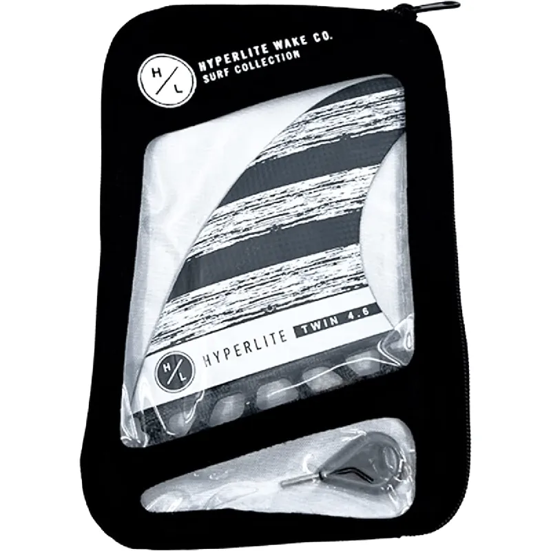 4.6" Carbon Twin Fin Set w/Key