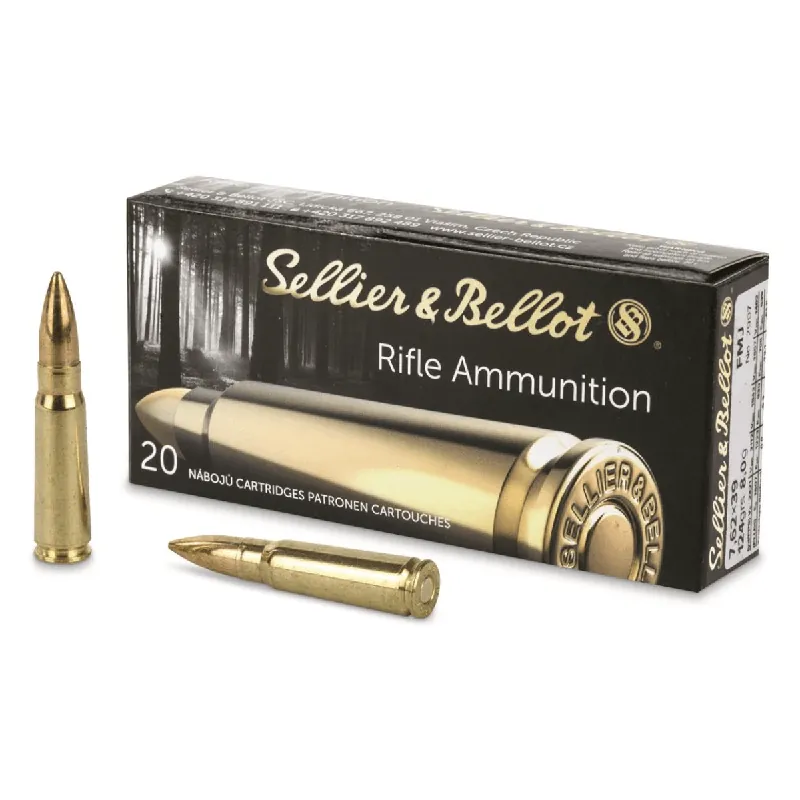 7.62x39 124 Grain FMJ Ammunition 20 Rounds