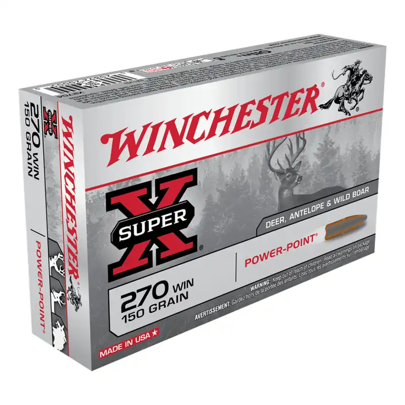 Super-X 270 150 Grain Power Point Ammunition 20 Rounds