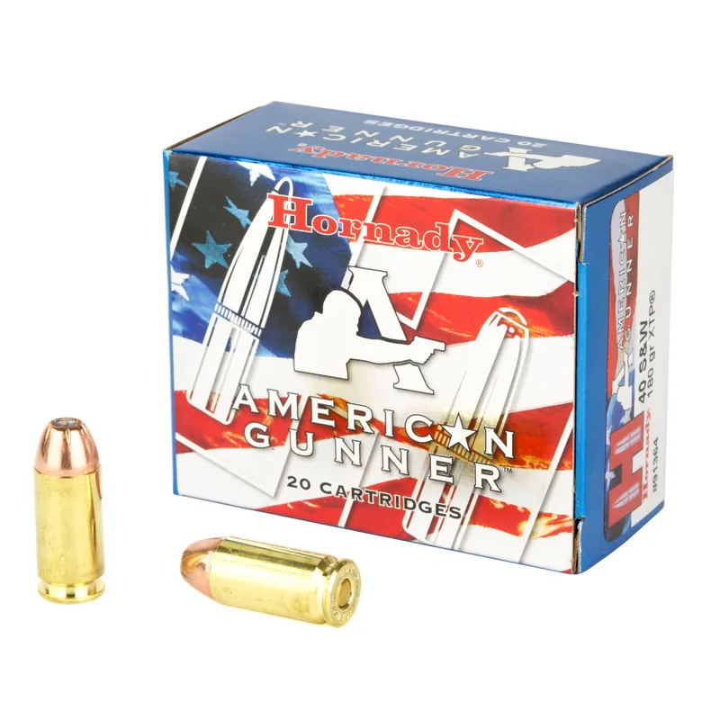 American Gunner 40 S&W 180 Grain XTP Ammunition 20 Rounds