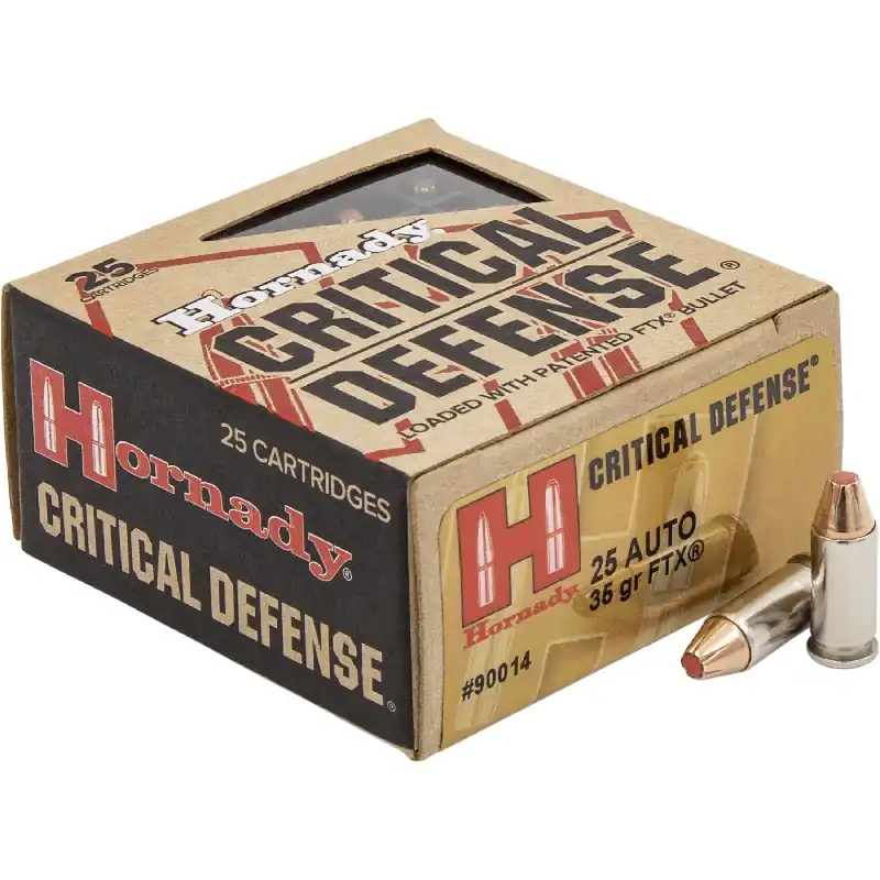 Critical Defense 25 ACP 35 Grain FTX Ammunition 25 Rounds