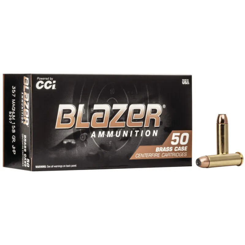 Blazer Brass 357 Magnum 158 Grain JHP Ammunition 50 Rounds