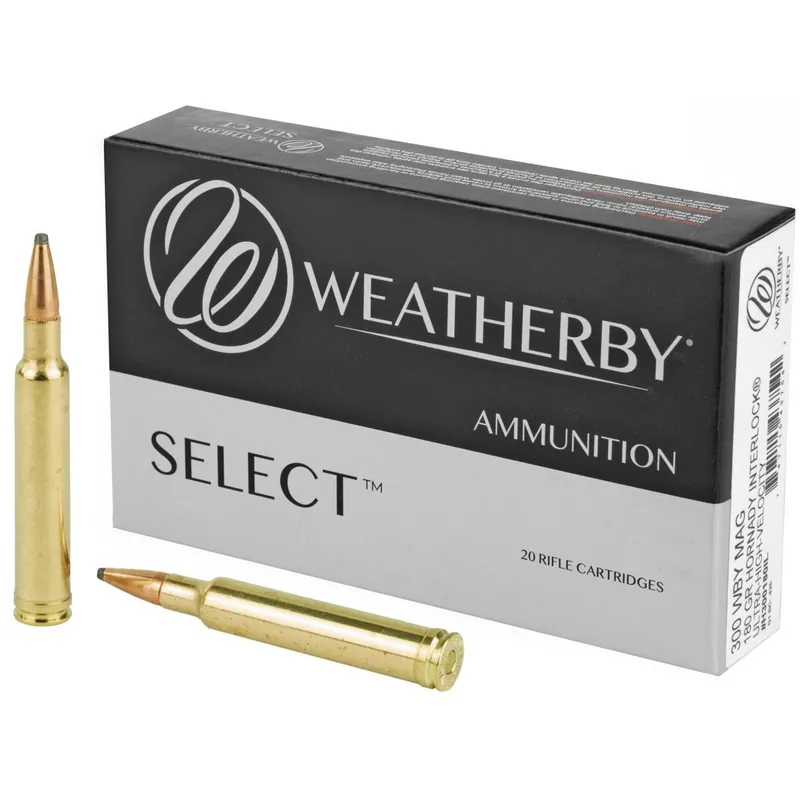 Select 300 180 Grain Hornady Interlock Ammunition 20 Rounds