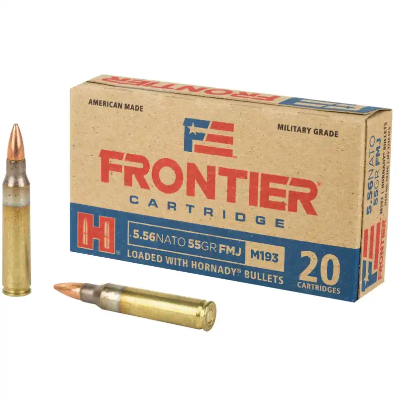 Frontier 5.56 Nato 55 Grain FMJ Ammunition 20 Rounds
