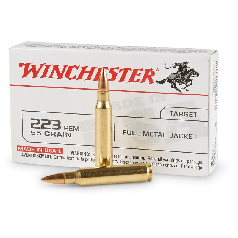 USA Target 223 Remington 55 Grain FMJ Ammunition 20 Rounds