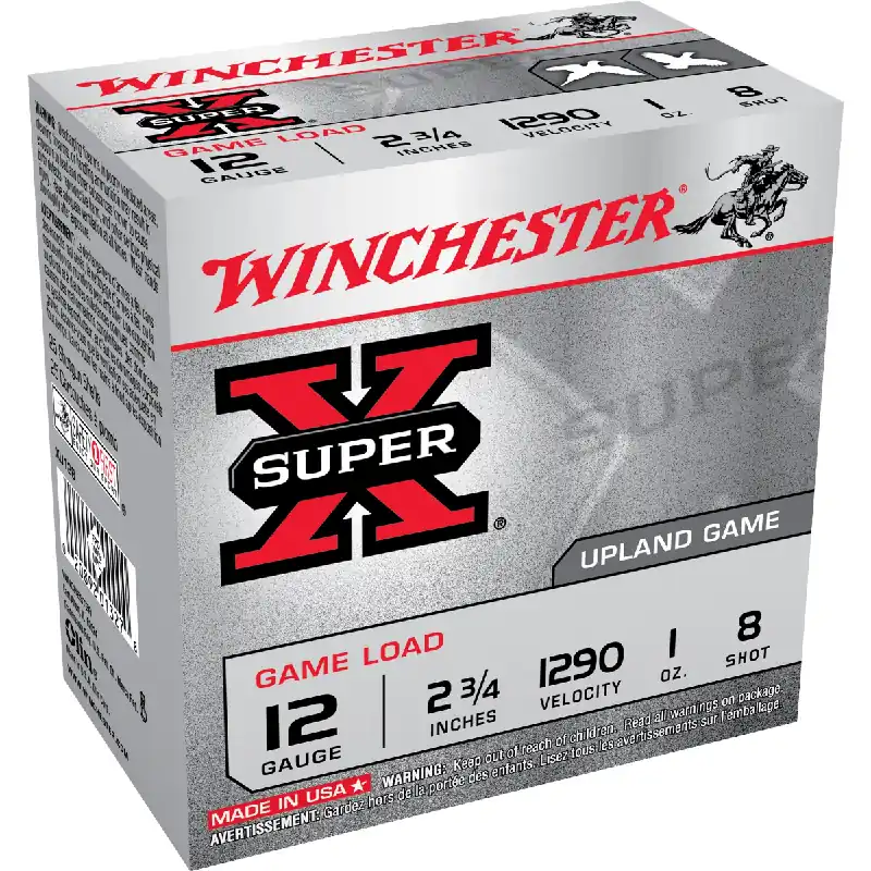 Super-X 12 Gauge 8 Shot 2.75 Inch Ammunition 25 Rounds