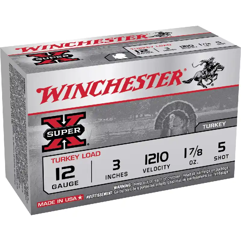 Super X 12 Gauge 5 Shot 3" Ammunition 10 Rounds