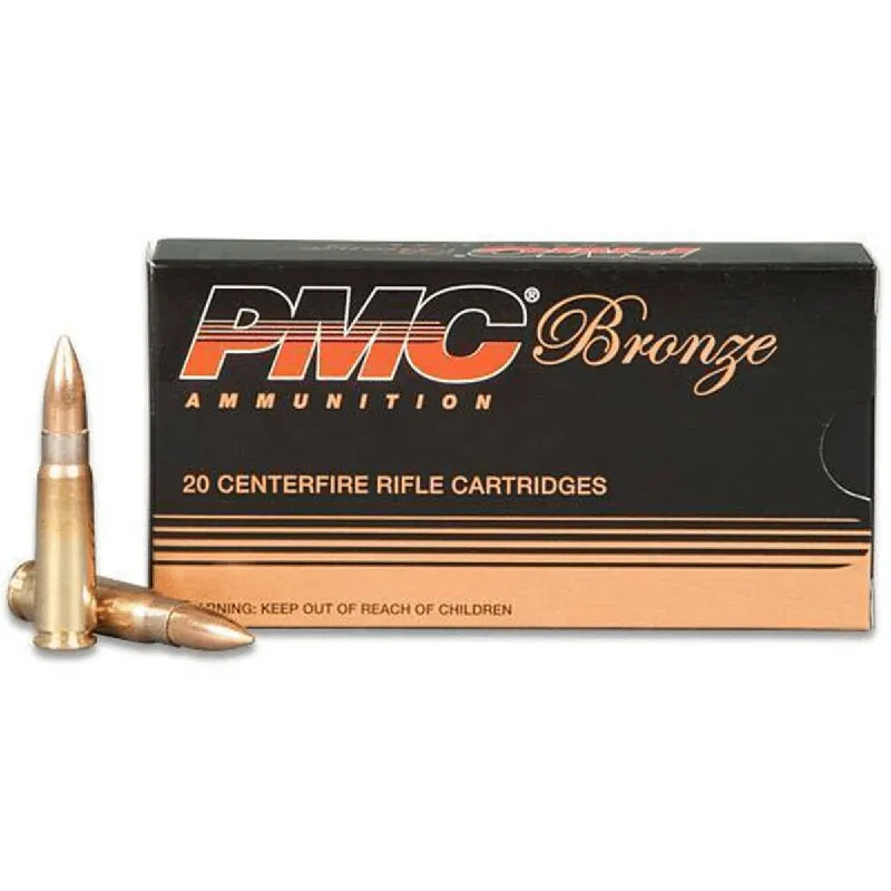 Bronze 7.62x39 123 Grain FMJ Ammunition 20 Rounds