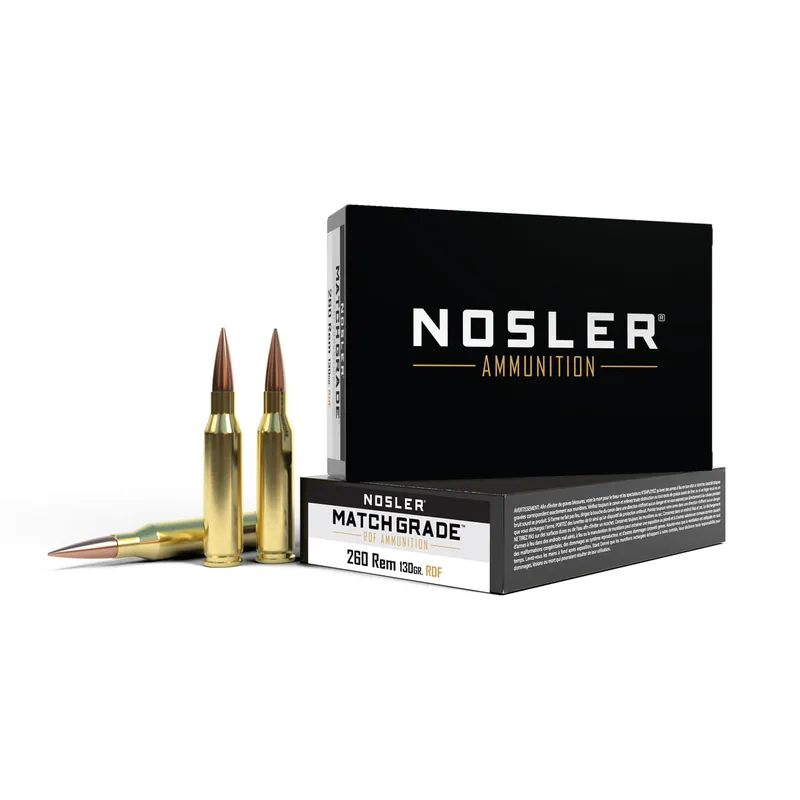 Match Grade 260 Remington 130 Grain HPBT Ammunition 20 Rounds