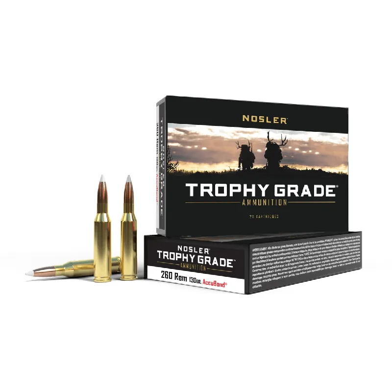 Trophy Grade 260 Remington 130 Grain Accubond Ammunition 20 Rounds